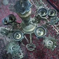 لوستر برنجی ده شعله نو آکبند نصب اصلا نشده|لوستر و چراغ آویز|فردیس, شهرک شهید حسینی|دیوار