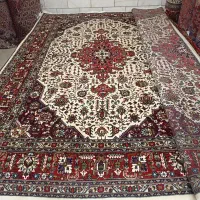 جفت6متری قباآذرشهر دستباف رنگ کرم مناسب جهاز