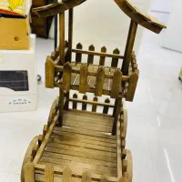 گلخانه چوبی کلبه شکل دو طبقه