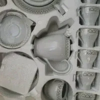 سرویس چینی 12نفره 107پارچه سرویس بشقاب اضافه داره