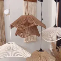 لوستر آباژور مکرومه با طرح دلخواه شما عمده و تک
