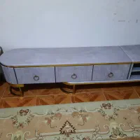 میزتلویزیون طوسی نقره ای