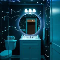 آینه گرد بک لایت کد۱۰|آینه|میاندوآب, |دیوار