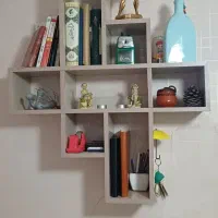 شلف.کتابخانه.قفسه دیواری.ام دی اف|کتابخانه، شلف، قفسه‌های دیواری|تبریز, |دیوار