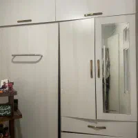 تخت یه نفره کمجا به همراه کشو و رگال لباس