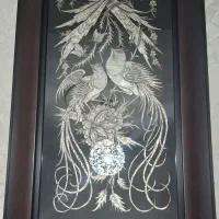 فروش فوری سه عدد قاب قلم زنی مسی