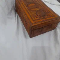 عصای آبنوس فاخر مرصع کاری نقره کوب صندوقچه قاجاری|کلکسیون اشیاء عتیقه|اهواز, شریعتی جنوبی|دیوار
