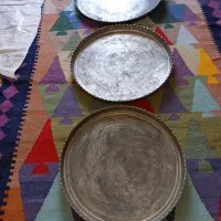 ظروف مسی قدیمی|کلکسیون اشیاء عتیقه|گرمی, |دیوار