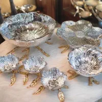 سرویس پذیرایی ، ست پذیرایی چوبی و فلزی ،میوه خوری