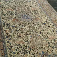 فرش دستباف نائینی ۶ متری کرک و تحریر ابریشم|فرش|اصفهان, رزمندگان|دیوار