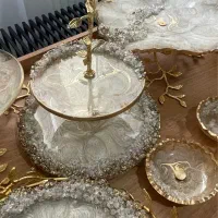 ظروف پذیرایی رزین با متریال برنج کار دست تبریز|ظروف سرو و پذیرایی|پردیس, فاز ۵|دیوار