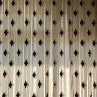 پرده حریر با استر زیبا تمیز