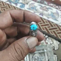 انگشتر نقره سالم بدون شکستگی وزن ۸گرم نیم عالی