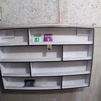 قفسه ام دی اف|کتابخانه، شلف، قفسه‌های دیواری|خرم‌آباد, |دیوار