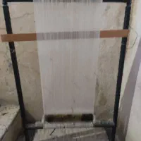 دار قالی چله کشی شده بهمراه ده سانت بافت