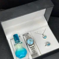 ست هدیه ساعت رولکس و نیم ست دریایی ادکلن دخترانه
