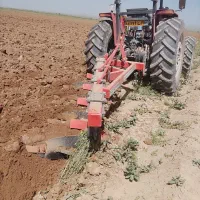 شخم و صافکن با تراکتور 6 جفت