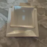 سرویس آجیل خوری کریستال لب طلا