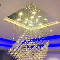 لوستر آویز کریستالی