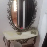 آینه وشمعدان برنجی