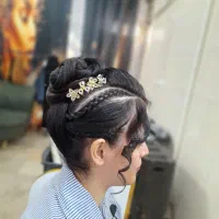 شنیون مو در سالن. شنیون۳۹۰ بافت ۲۳۰