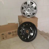 ۴حلقه رینگ ۱۴ فولادی فابریک اصلی با قالپاق فابریک