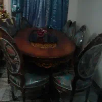 مبل ۹ نفره سلطنتی فرحی با میز ناهار خوری ۱۰نفره