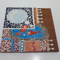 تابلو دکوری کاشی شکسته در حد نو