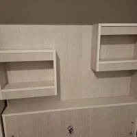 دو عدد تخت ام دی اف تک نفره بزرگسال بدون تشک|تخت و سرویس خواب|فردیس, منظریه|دیوار