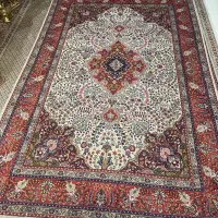 یک جفت فرش طبیعی دست بافت کرمان قلم اصفهان