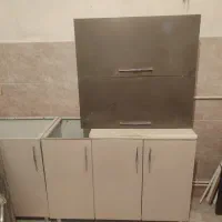 کابینت بدنه فلزی درب ام دی اف|آب‌چکان و نظم‌دهنده ظروف|اراک, |دیوار