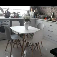 میز و صندلی ناهارخوری ۴نفره چوبی مربع ۸۵در ۸۵