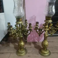 آیینه و دو عدد شمع دانی|آینه|خوی, |دیوار