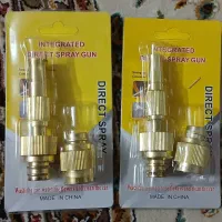 کارواش سر شلنگ برنجی دو تیکه