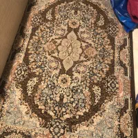 فرش ماشینی گل ابریشم ۲ متری