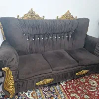 مبلمان هفت نفره  کارکرده  روضه مخمل