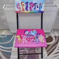 میز و صندلی طرح پونی کاملا نو و تمیز|تخت و صندلی بچه|خاوران, |دیوار