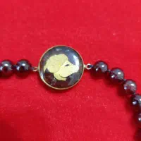 دستبند تسبیح قوچ با ورق نازک طلا|جواهرات|رشت, چله خانه|دیوار