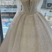 لباس عروس با تاج و شنل و گل رایگان