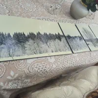 تابلو منظره برفی|تابلو، نقاشی، عکس|پردیس, فاز ۱۱|دیوار