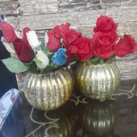 ۲ تا گلدان با گل|گل مصنوعی|فردیس, شهرک ارم|دیوار