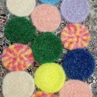 اسکاج دست باف قلبی ۲۵ دایرە ۳۰|لوازم نظافت|بانه, |دیوار