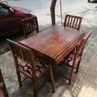 میز غذا خوری تمام چوب روس درجه یک