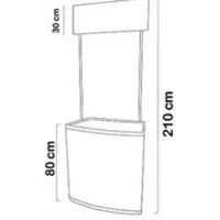 میز کانتر سمپلینگ UPVC - در حد نو،زیر قیمت نو|فروشگاه و مغازه|تهران, نیاوران|دیوار