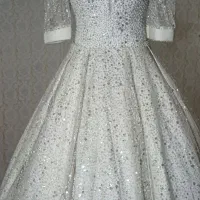 لباس عروس دست دوز پارچه ترک