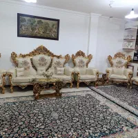 مبلمان سلطنتی 9 نفره همراه با میز عسلی|مبلمان خانگی و میز عسلی|اسلام‌‌آباد غرب, |دیوار