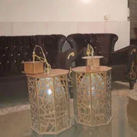 دو عدد لوستر چوبی