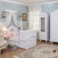 کمد لباس بچه تخت نوزاد  مدل سلین