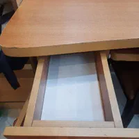 میز مخصوص کامپیوتر و صندلی چوبی روکش. مخمل|میز تحریر و کامپیوتر|تهران, صادقیه|دیوار