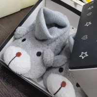 پاپوش حوله ای بچگانه مدل خرسی